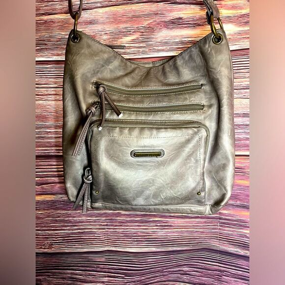 Stone and Co Grey Textured Purse. Size Medium. - Picture 1 of 11